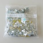 斉藤製作所　メタル片サドル　SS-中-G（100個入り）V.V.F用片サドル【三価クロメート表面処理】