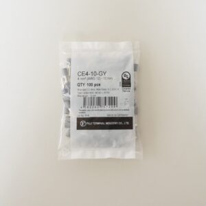 冨士端子工業　フェルール端子　CE4-10-GY（100個入り）