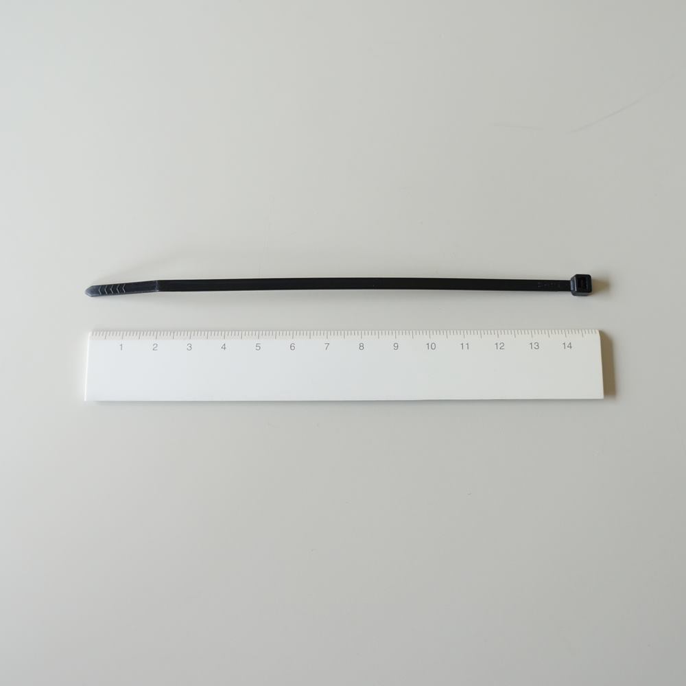 芝軽粗材　コンベックス　CV-150B(100本入り)　結束バンド　黒　耐候性　屋内・屋外用