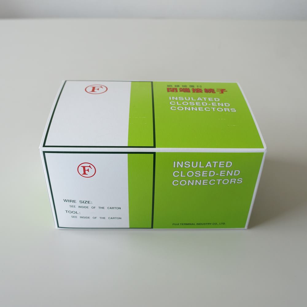 冨士端子工業　絶縁被覆付閉端接続子【CE型】CE-1 　1000個入り（100個×10）