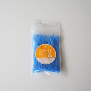 芝軽粗材　コンベックス　CV-100青(100本入り)　結束バンド　着色タイプ