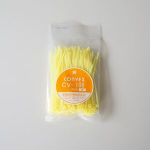 芝軽粗材　コンベックス　CV-100黄(100本入り)　結束バンド　着色タイプ