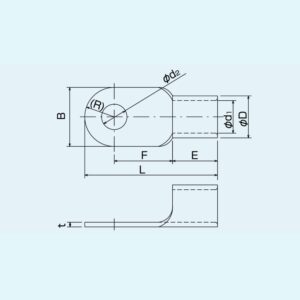 冨士端子工業　銅線用裸圧着端子丸型　(R型)　R200-10　（20個入）【送料無料】　
