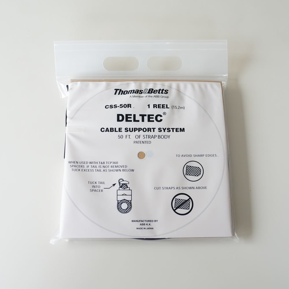 ABB　デルテック　リールストラップ　CSS-50R（15.2ｍ巻き）幅 12.7㎜